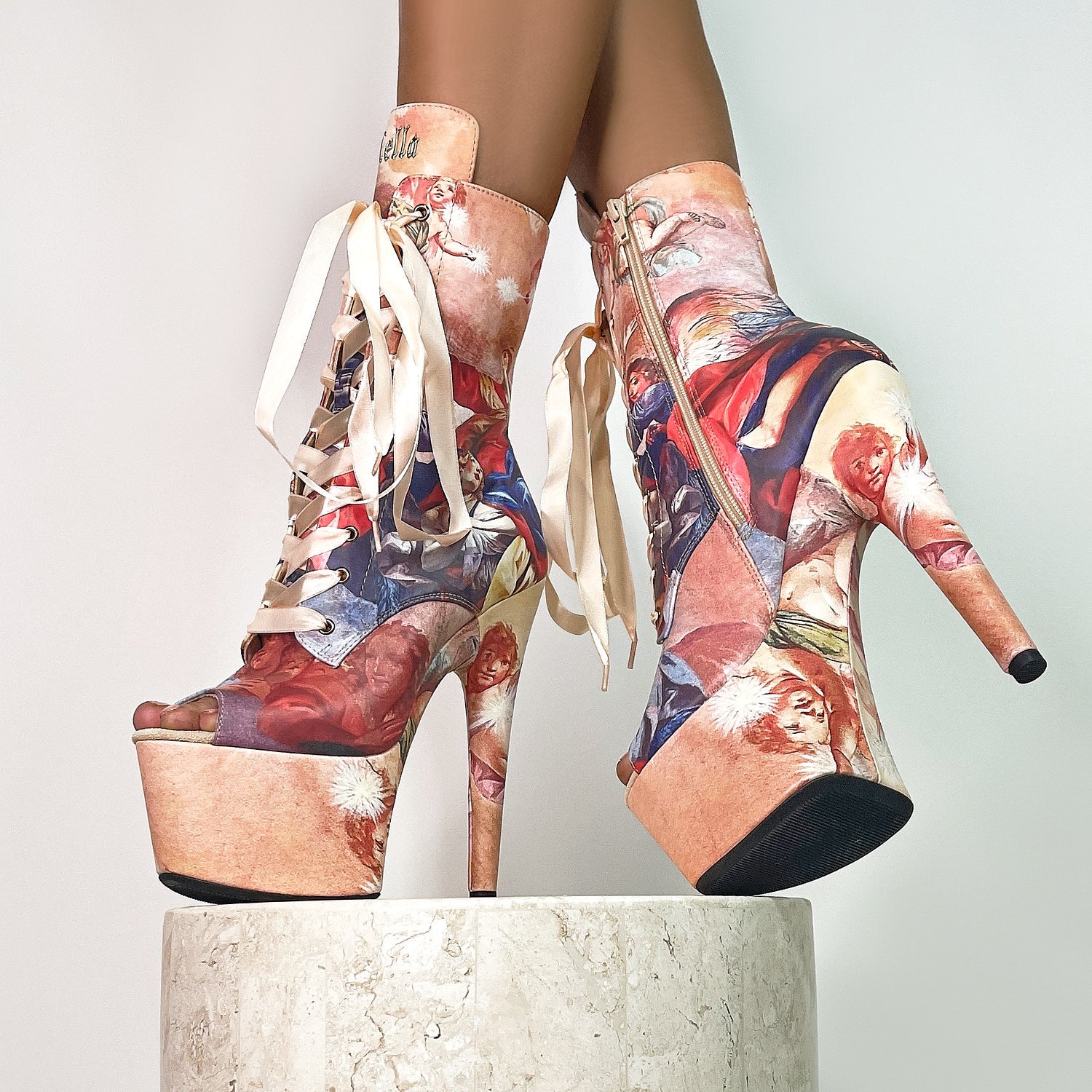 Holier Than Thou Open Toe - 7 INCH, stripper shoe, stripper heel, pole heel, not a pleaser, platform, dancer, pole dance, floor work