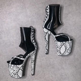 Killer Kingsnake Hybrid - 8 INCH, stripper shoe, stripper heel, pole heel, not a pleaser, platform, dancer, pole dance, floor work