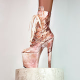 Mercy Boot - 8 INCH, stripper shoe, stripper heel, pole heel, not a pleaser, platform, dancer, pole dance, floor work