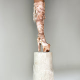 Mercy Thigh High - Slim - 8 INCH, stripper shoe, stripper heel, pole heel, not a pleaser, platform, dancer, pole dance, floor work