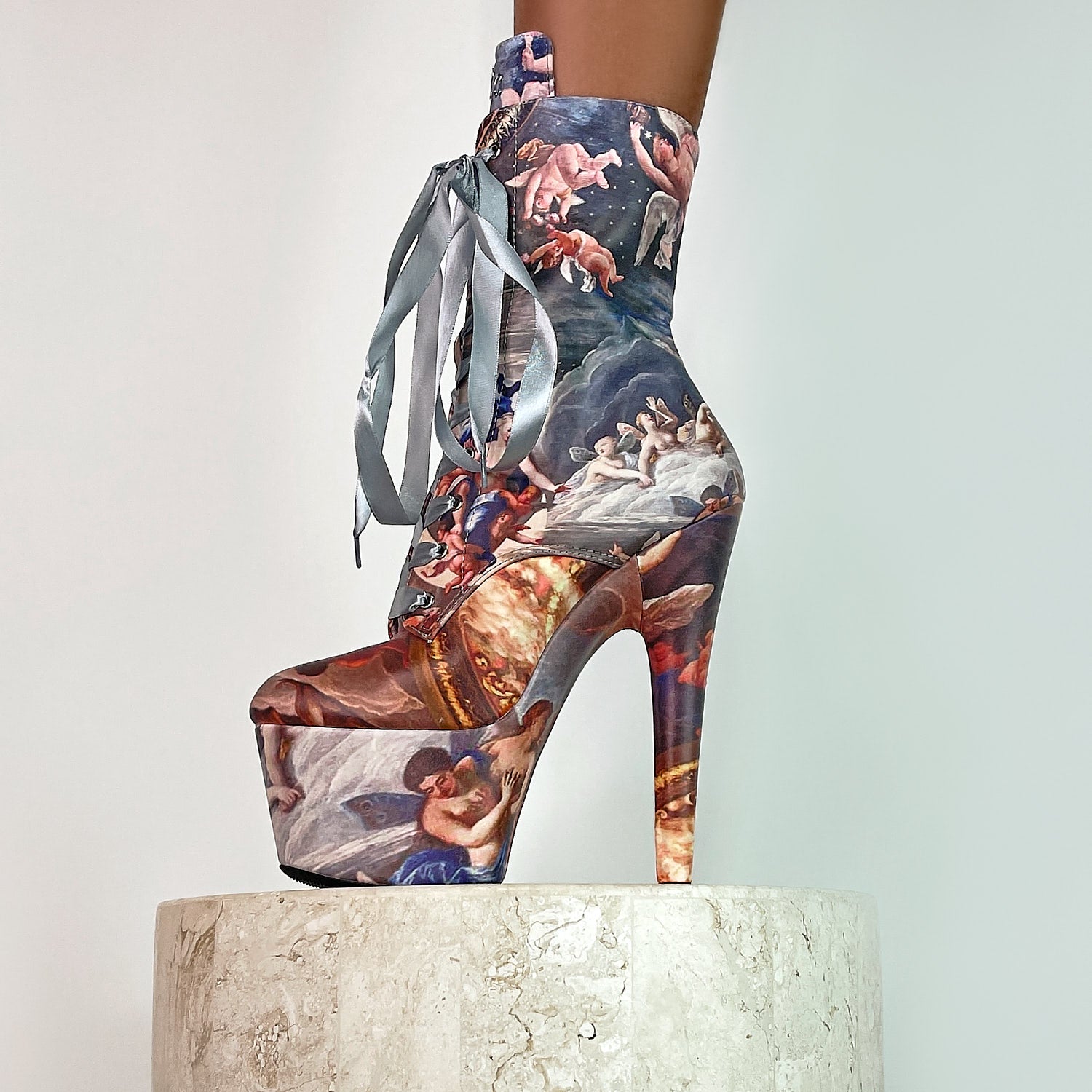 Stairway to Heaven - 7 INCH, stripper shoe, stripper heel, pole heel, not a pleaser, platform, dancer, pole dance, floor work