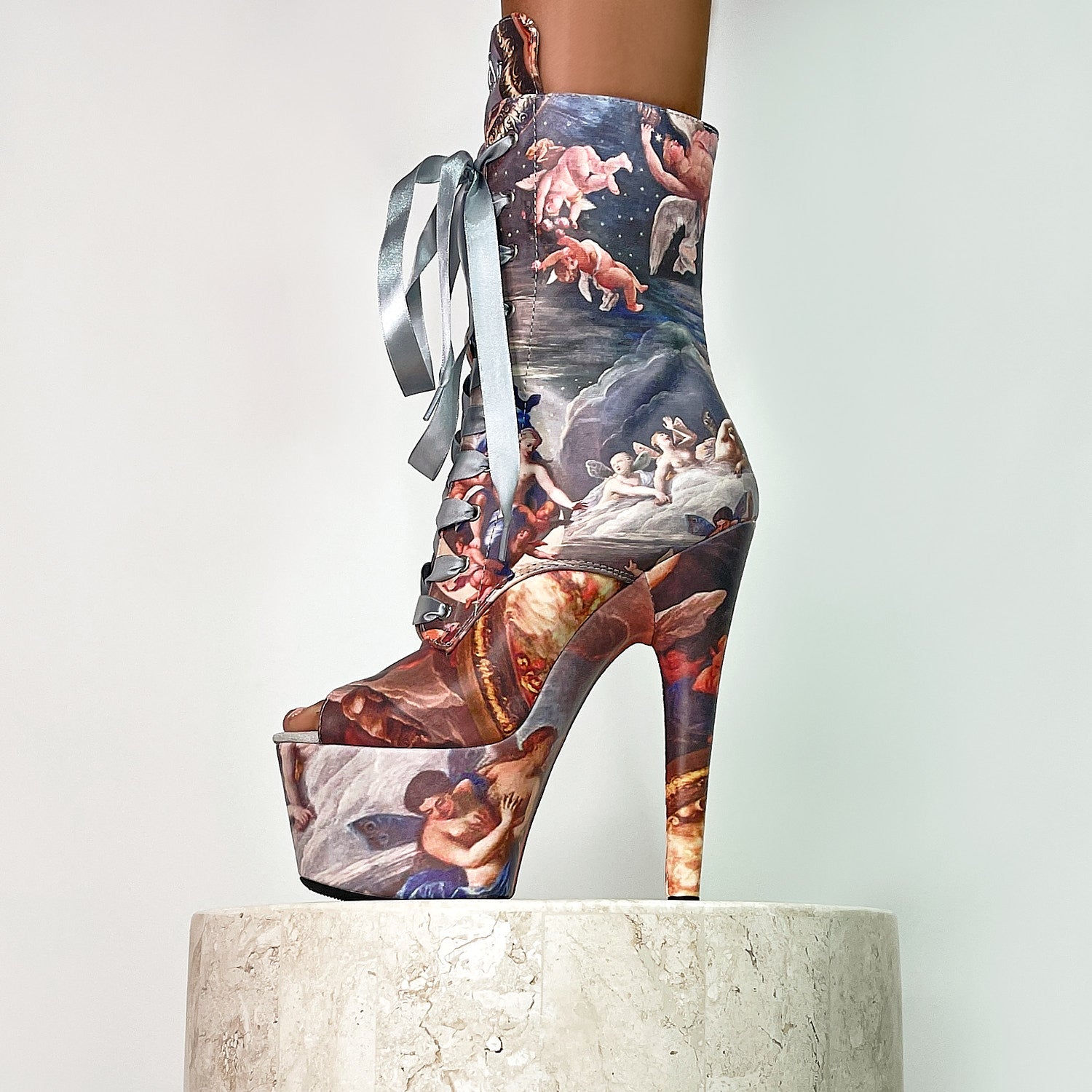 Stairway to Heaven Open Toe - 7 INCH – Hella Heels US