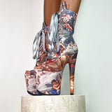 Stairway to Heaven Open Toe - 8 INCH, stripper shoe, stripper heel, pole heel, not a pleaser, platform, dancer, pole dance, floor work