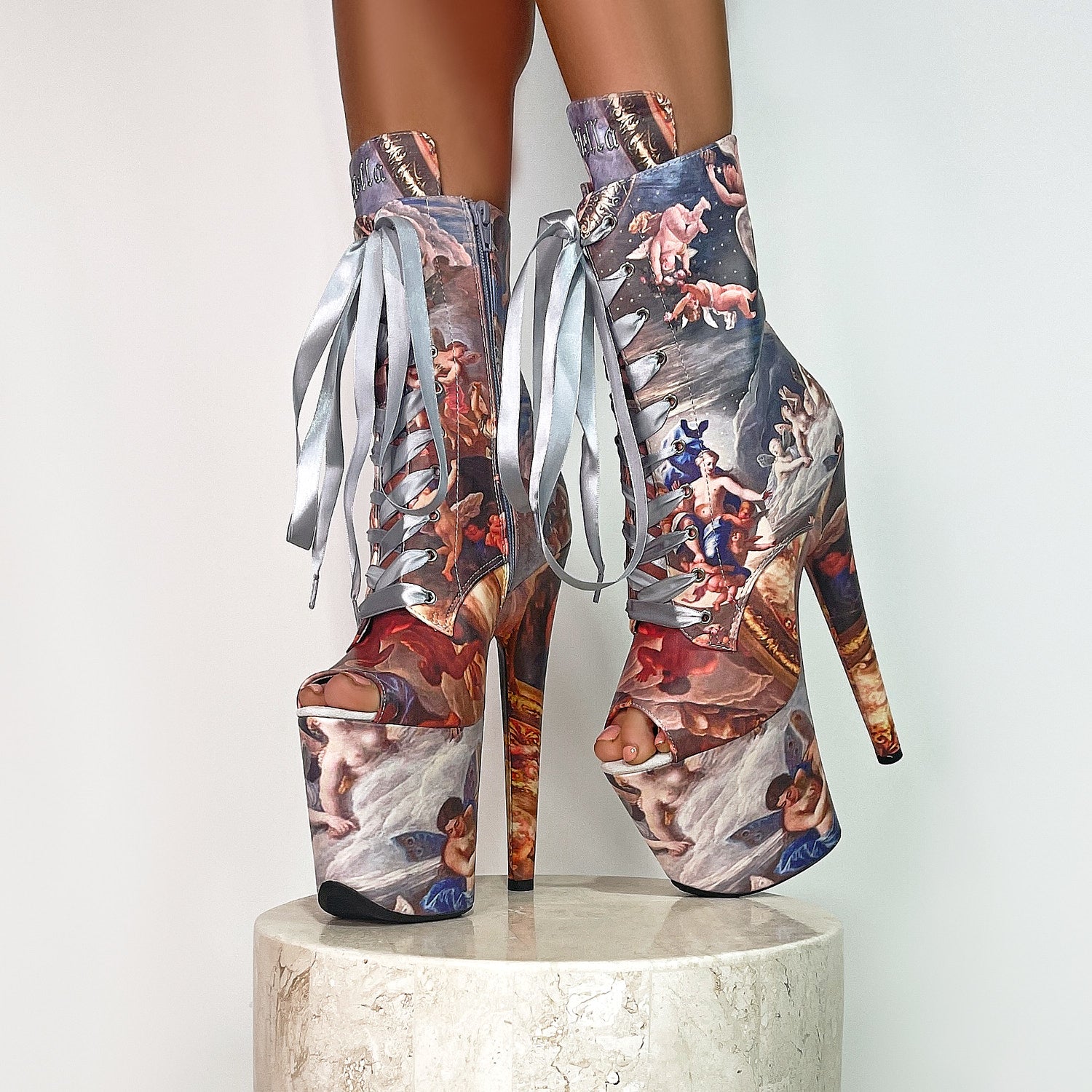 Stairway to Heaven Open Toe - 8 INCH, stripper shoe, stripper heel, pole heel, not a pleaser, platform, dancer, pole dance, floor work