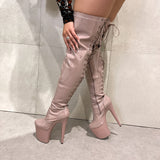 LipKit Thicc Thigh High - Boujee - 8 INCH, stripper shoe, stripper heel, pole heel, not a pleaser, platform, dancer, pole dance, floor work