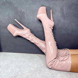 LipKit Thigh High - Boujee - 9 INCH, stripper shoe, stripper heel, pole heel, not a pleaser, platform, dancer, pole dance, floor work