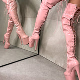 LipKit Thigh High - Candy Shop - 8 INCH, stripper shoe, stripper heel, pole heel, not a pleaser, platform, dancer, pole dance, floor work