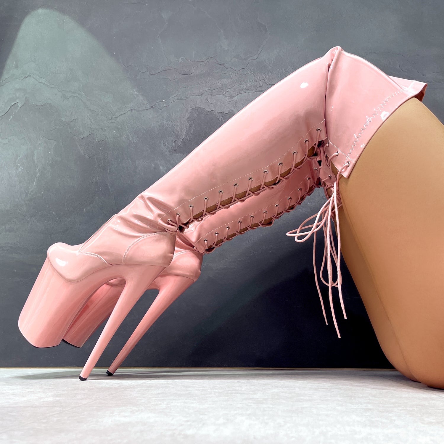 LipKit Thicc Thigh High - Candy Shop - 9 INCH, stripper shoe, stripper heel, pole heel, not a pleaser, platform, dancer, pole dance, floor work