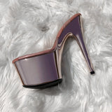 Sienna Classic Stiletto - Rose Gold - 7 INCH, stripper shoe, stripper heel, pole heel, not a pleaser, platform, dancer, pole dance, floor work