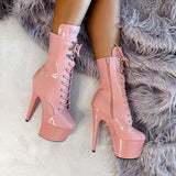 LipKit Boot - Candy Shop - 7 INCH, stripper shoe, stripper heel, pole heel, not a pleaser, platform, dancer, pole dance, floor work
