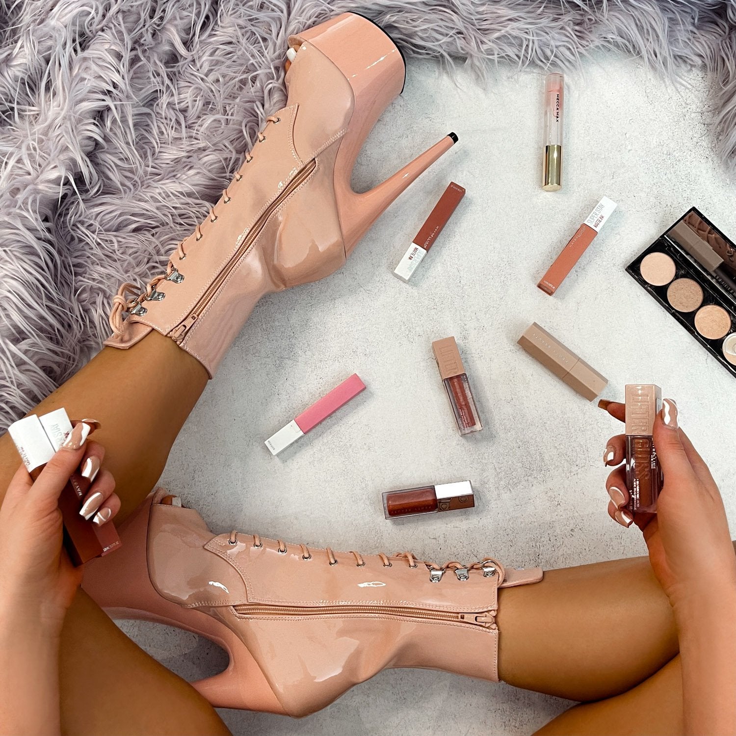 LipKit Boot Open Toe - Dream On - 7 INCH, stripper shoe, stripper heel, pole heel, not a pleaser, platform, dancer, pole dance, floor work