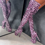 Purple Leopard Thigh High - 7 INCH - Limited Edition